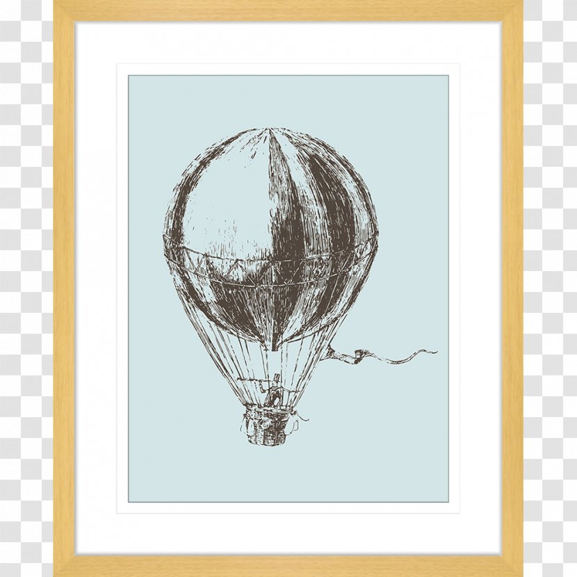 Airship Hot Air Balloon Zeppelin - Drawing Transparent PNG