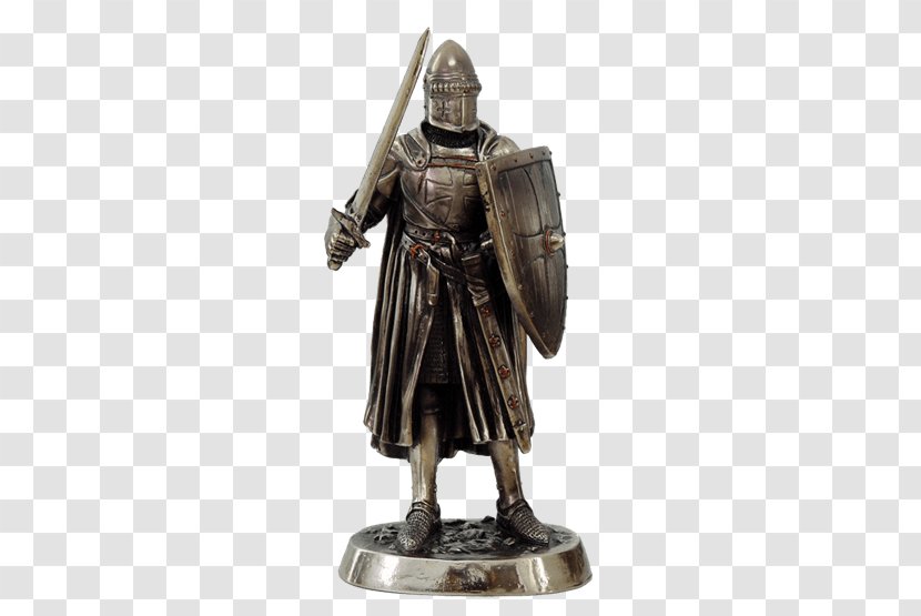Middle Ages Knight Statue Swordsmanship Crusades - Classical Sculpture Transparent PNG