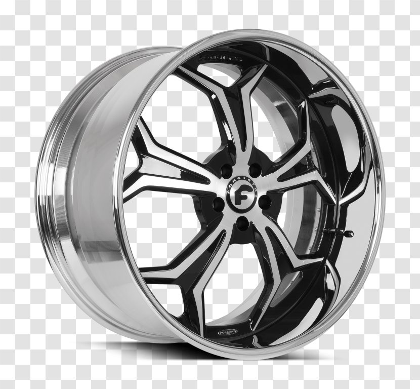 Alloy Wheel Tire Autofelge Rim - Black And White - Car Transparent PNG