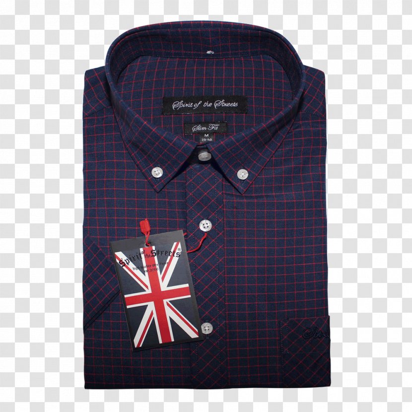 Dress Shirt T-shirt Tartan Polo Collar Transparent PNG