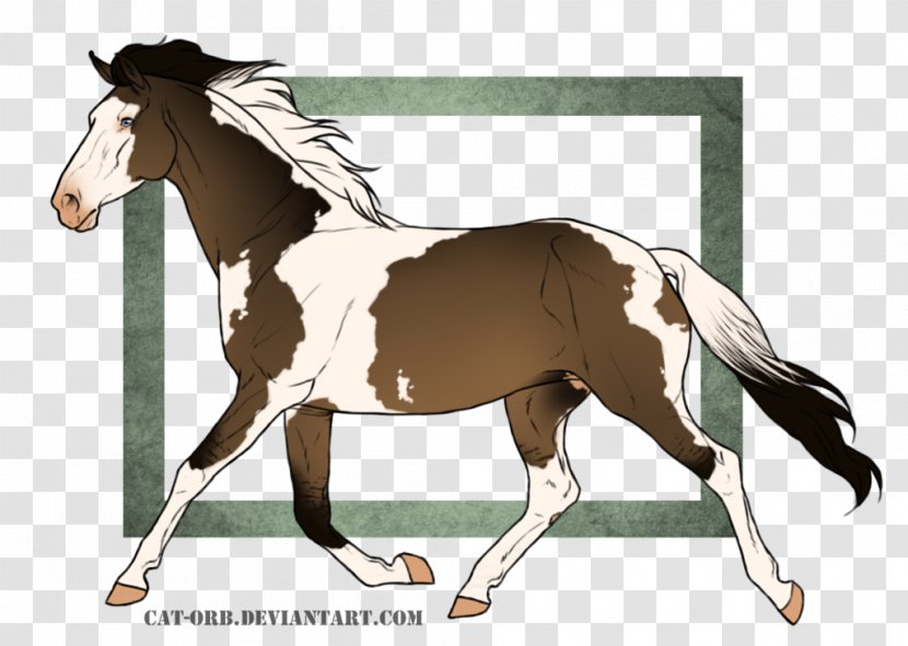 Stallion Art Mustang Foal Mare - Horse Harnesses Transparent PNG