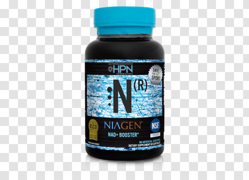 Dietary Supplement High Performance Nutrition N Niagen Nicotinamide Riboside - 60 Capsules Adenine Dinucleotide HPN Nutraceuticals Free 2 Day Shipping Patented NAD BoosterCapsule Container Transparent PNG
