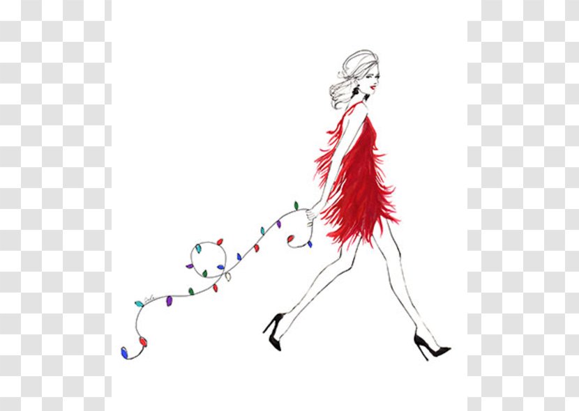 Fashion Illustration Drawing Sketch - Illustrator - Christmas Transparent PNG