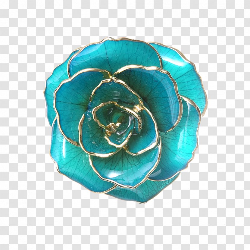 Glass Crystal Blue - Flower - Jewelry Transparent PNG