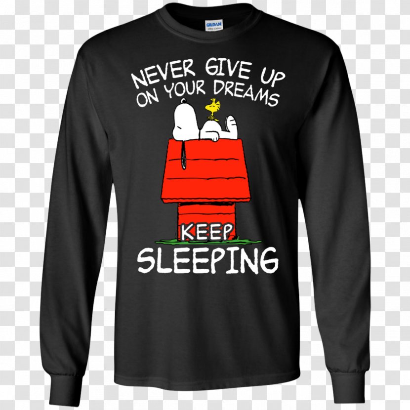 Long-sleeved T-shirt Hoodie - Long Sleeved T Shirt - Never Give Up Transparent PNG