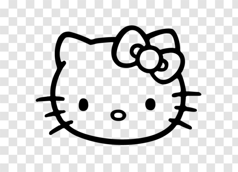 Hello Kitty Vector Graphics Black And White Image Drawing - Frame Transparent PNG