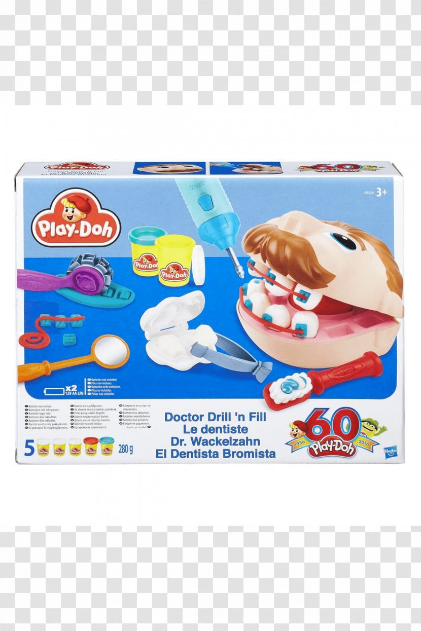 Play-Doh B5520 Doctor Drill N Fill Playset Toy Child Augers - Material Transparent PNG