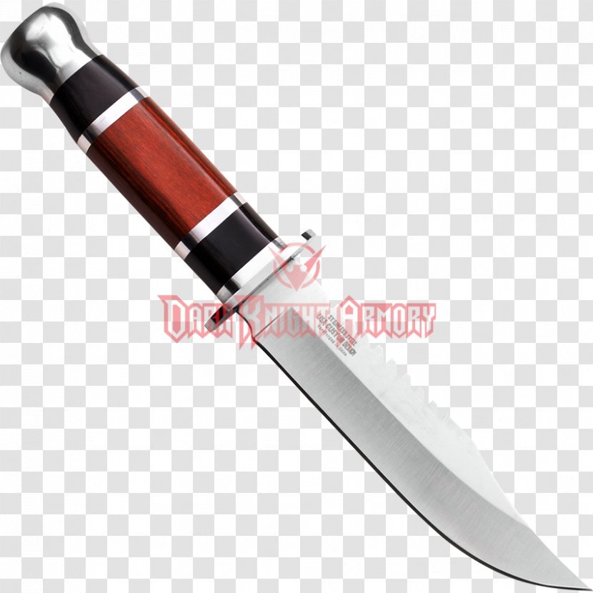 Bowie Knife Hunting & Survival Knives Utility Switchblade - Hardware - Serrated Transparent PNG