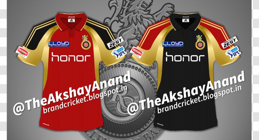 Jersey Indian Premier League Royal Challengers Bangalore T-shirt Uniform - Logo Transparent PNG
