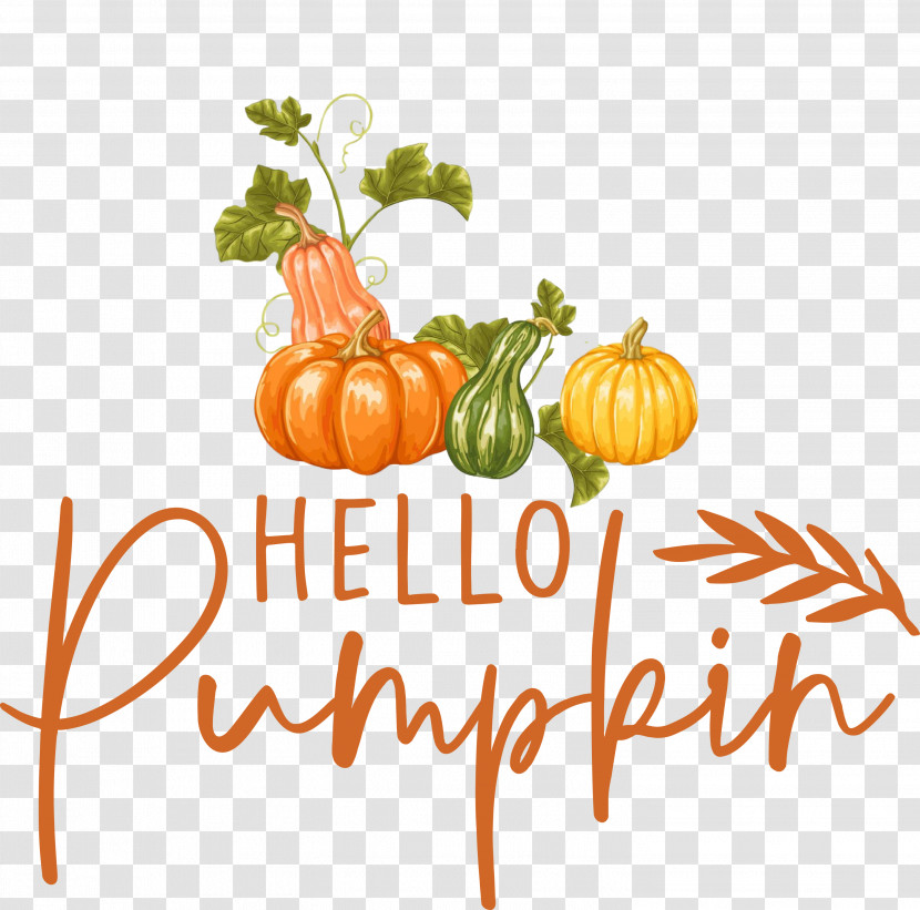 Hello Pumpkin Autumn Thanksgiving Transparent PNG