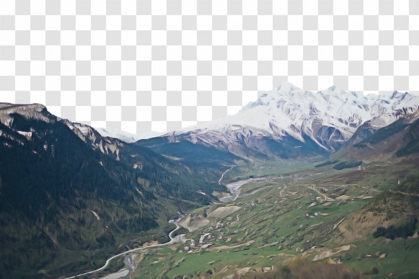 Mountainous Landforms Mountain Highland Range Hill Station - Valley - Wilderness Alps Transparent PNG