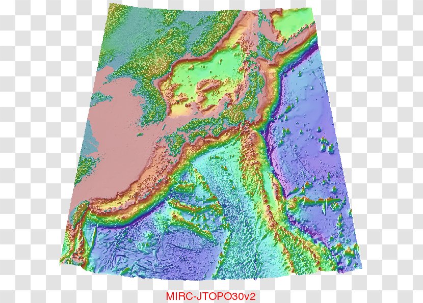 Topographic Map Seabed Bird's-eye View Plan - Ecosystem Transparent PNG