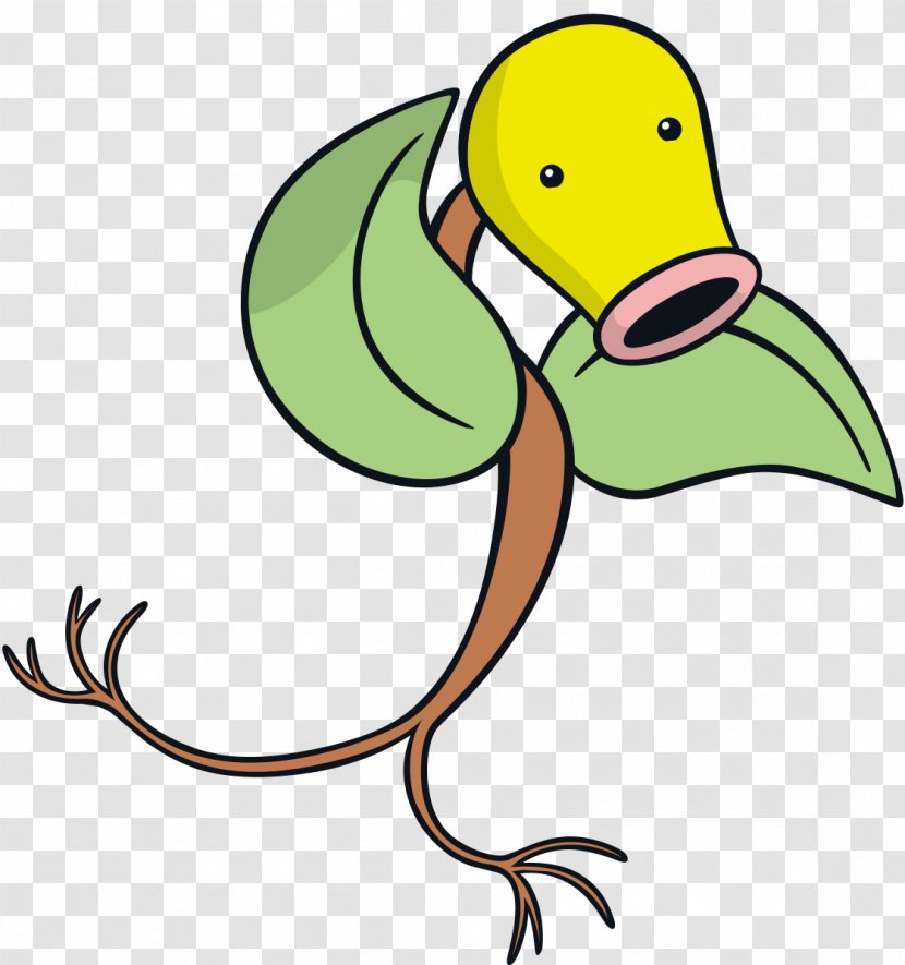 Pokémon Gold And Silver Red Blue Battle Revolution Bellsprout - Yellow - Pokemon Go Transparent PNG