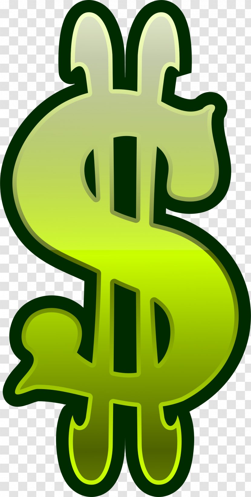 Dollar Sign Currency Symbol Clip Art - Leaf Transparent PNG