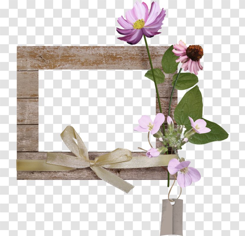 Flower Purple Picture Frames Transparent PNG