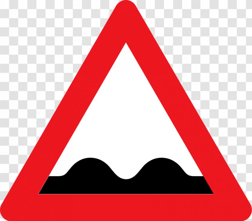 Traffic Sign Speed Bump Warning Road - Denmark Transparent PNG
