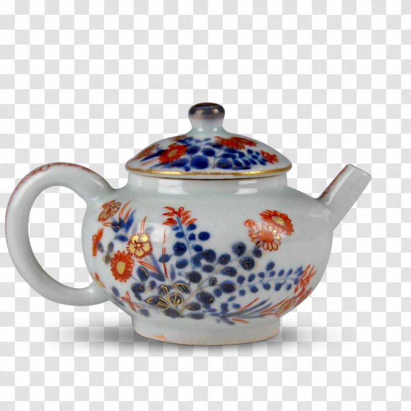 Kettle Teapot Blue And White Pottery Ceramic - Lid - Japanese Tea Pot Transparent PNG