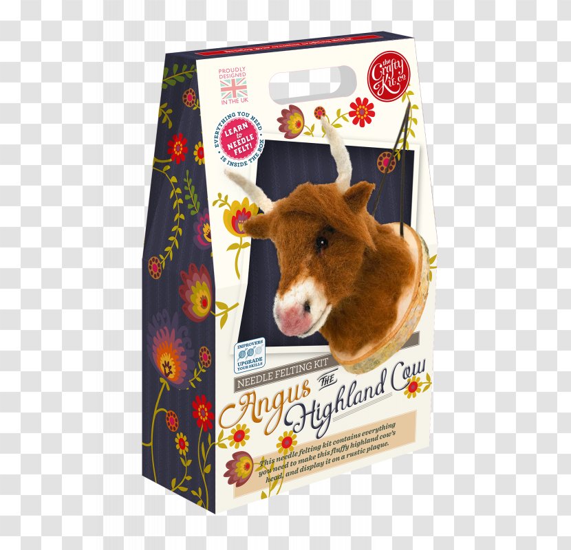 Highland Cattle Angus Felt Craft Knitting - Sewing - Cow Transparent PNG