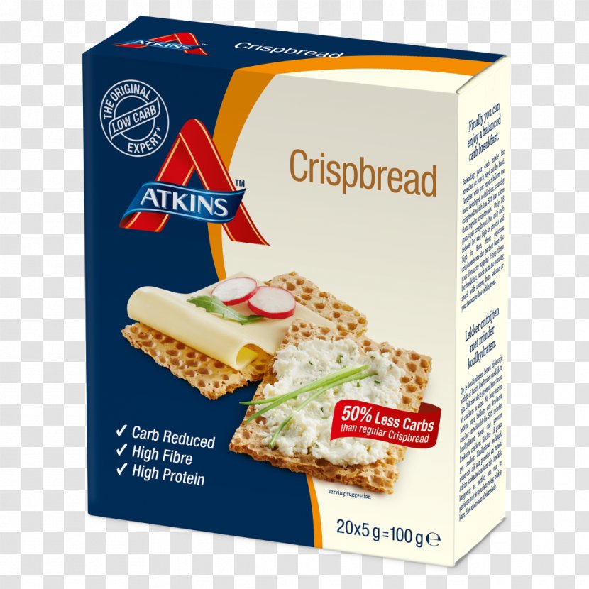 Crispbread Atkins Diet Low-carbohydrate Food - Bread Transparent PNG