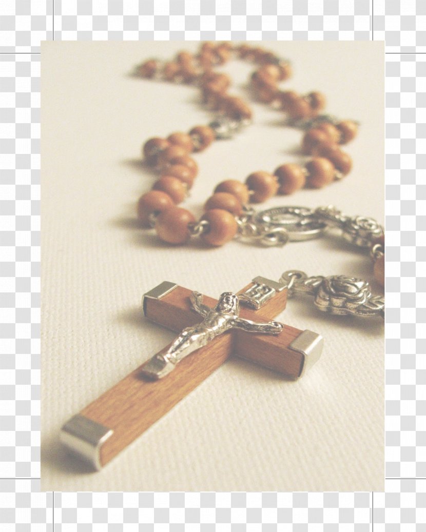 Rosary Prayer Beads Bracelet - Cross Transparent PNG