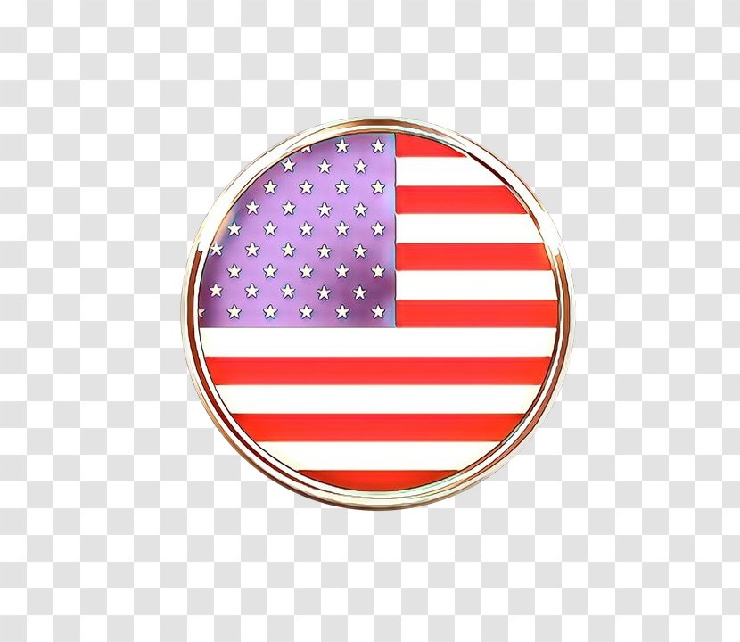 American Flag Background - Dust - Oval Magenta Transparent PNG