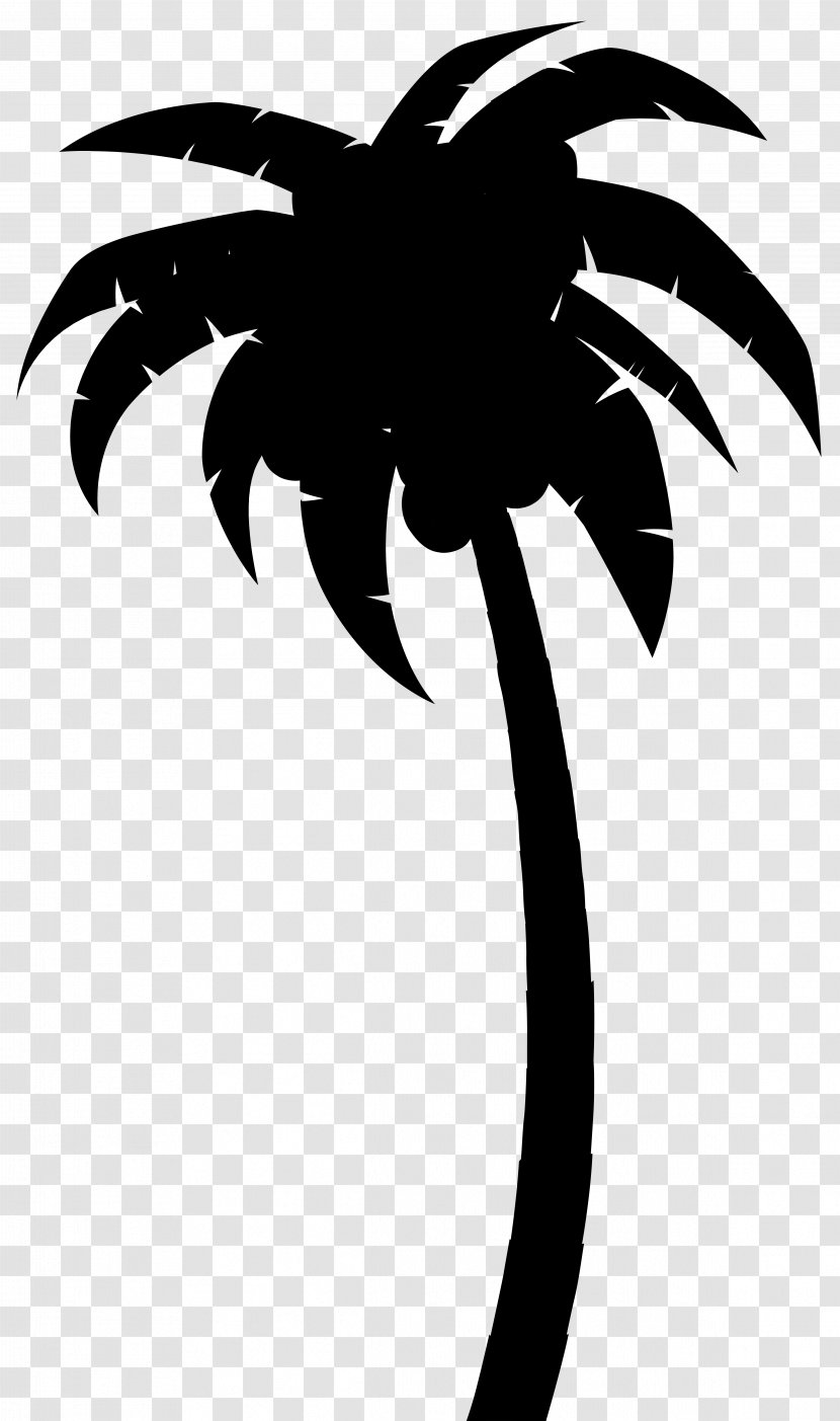 Palm Trees Clip Art Silhouette Leaf Flower - Legendary Creature Transparent PNG