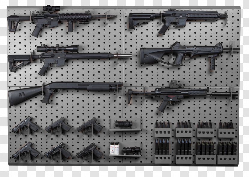 Weapon Mount Firearm Wall Gun Pistol - Silhouette Transparent PNG