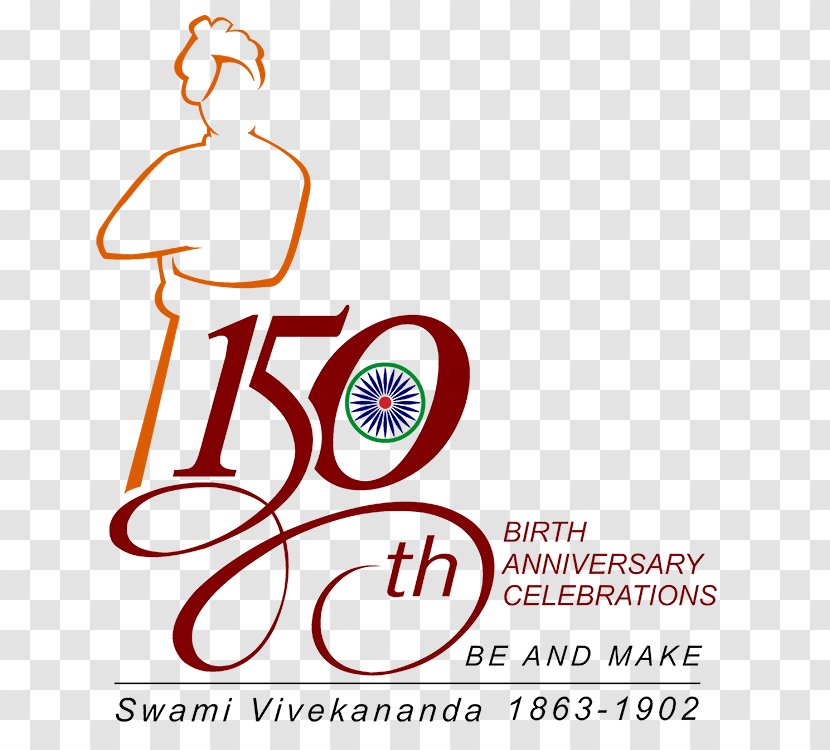 Sri Ramakrishna Math, Chennai Belur Math 150th Birth Anniversary Of Swami Vivekananda Mission National Youth Day - Text - Birthday Transparent PNG