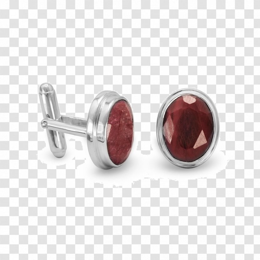 Ruby Earring Cufflink Tie Clip Transparent PNG