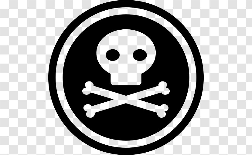 Skull And Crossbones Vector Graphics Jolly Roger Royalty-free - Black - Death Clipart Symbols Transparent PNG