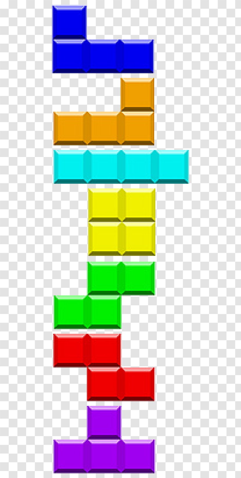 Tetris Friends 3D Worlds Tetromino - Number - Blocks Transparent PNG