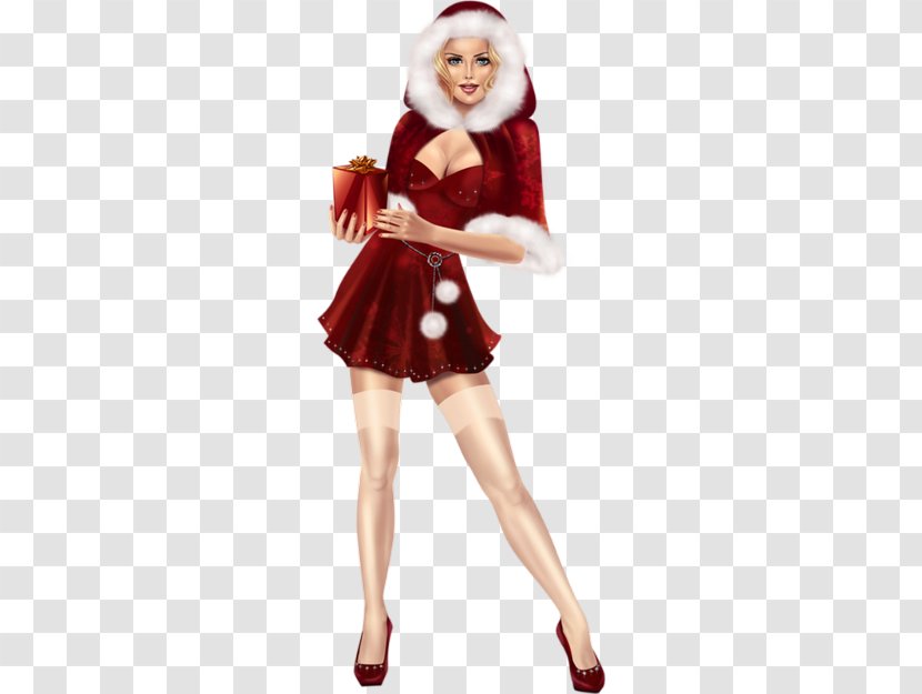 Santa Claus Woman Christmas Female - Tree Transparent PNG