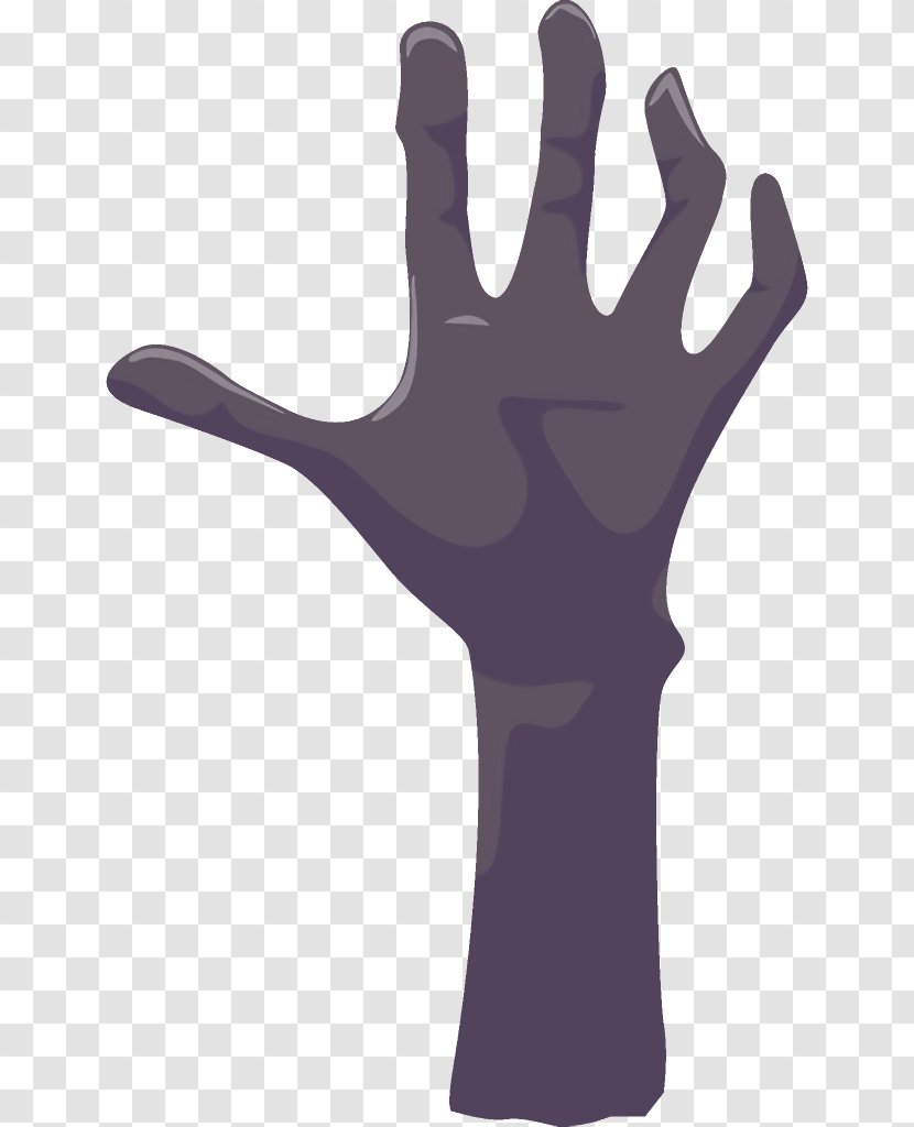 Halloween Hand From Grave - Violet - Sign Language Wrist Transparent PNG