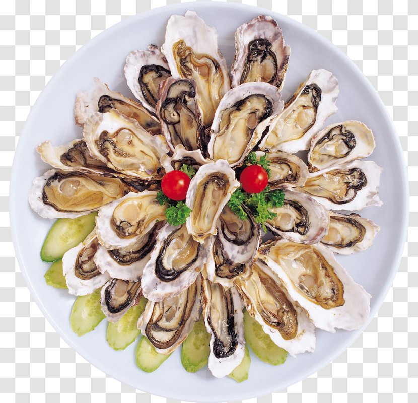 Oyster Clam Mussel Plate Recipe - Garnish Transparent PNG