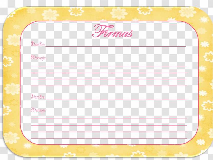 Paper Picture Frames Line Font - Yellow Transparent PNG