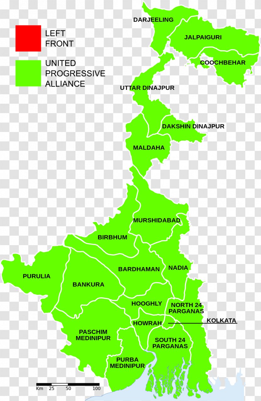West Bengal Legislative Assembly Election, 2011 Gorkhaland Indian General 2014 2016 - Electoral District - Map Transparent PNG