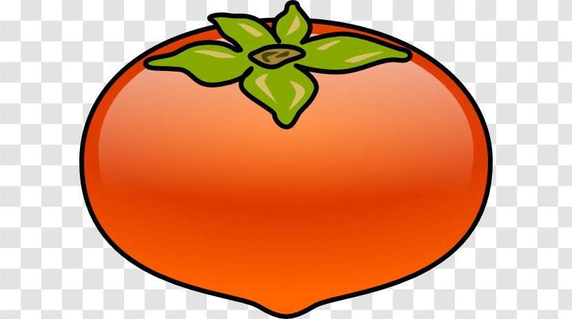 Japanese Persimmon Food Clip Art - Pipeline Clipart Transparent PNG