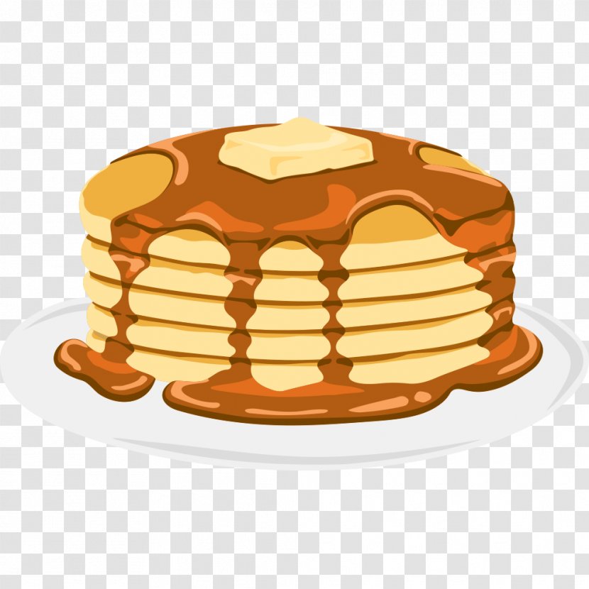 Pancake Full Breakfast Scrambled Eggs Bacon Dish Cake Transparent Png