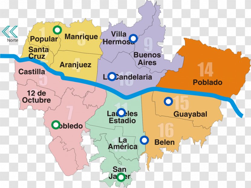 Cúcuta Map La Floresta Neighbourhood Commune - Medellin Transparent PNG