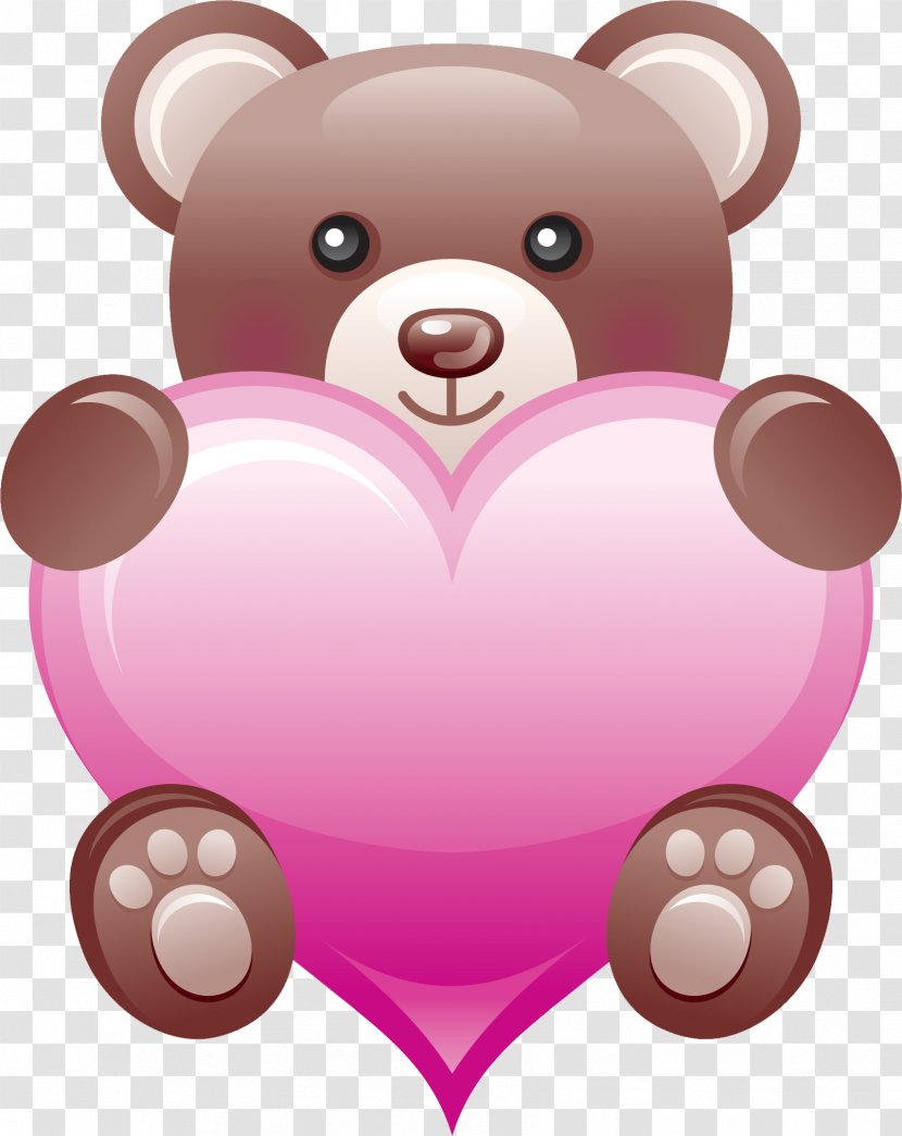 Panda Love Desktop Wallpaper Clip Art - Flower - Heart Transparent PNG