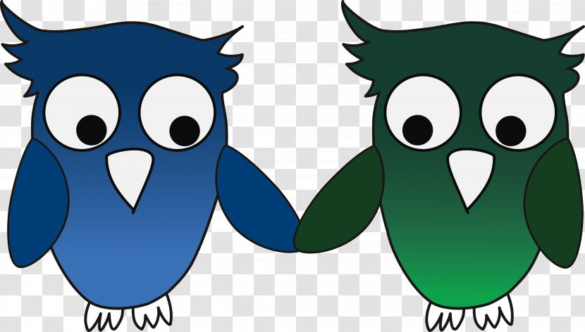 Beak Owl Teal Cartoon Clip Art - Bird Transparent PNG
