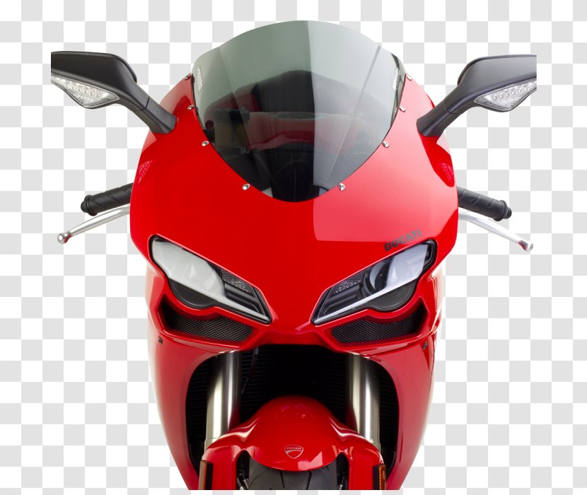 Car Automotive Lighting Motorcycle Ducati 848 - Windshield Transparent PNG