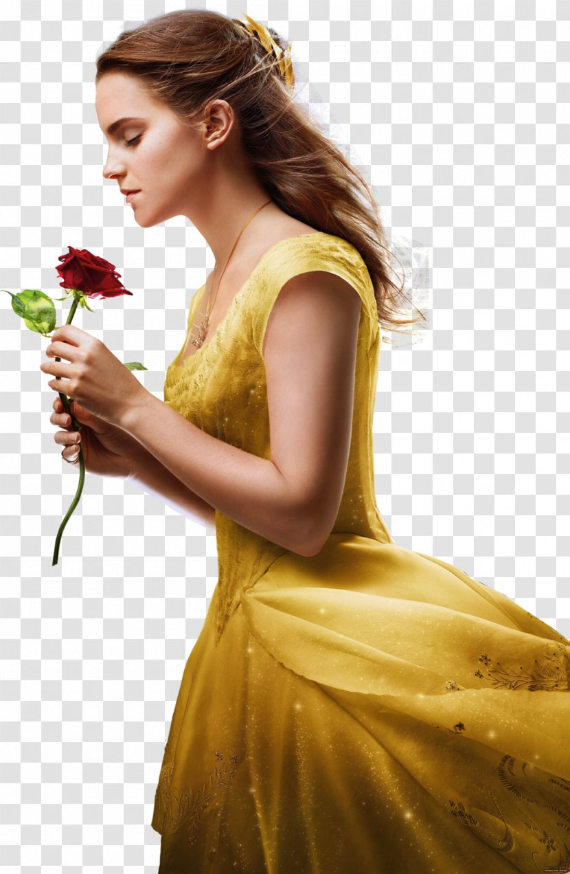 Belle Beauty And The Beast Emma Watson Live Action - Heart Transparent PNG