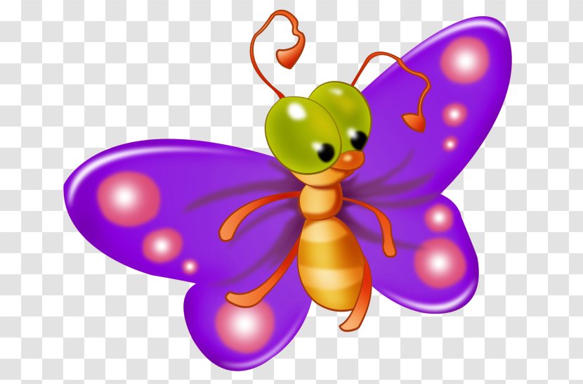 Butterfly Cartoon Clip Art Transparent PNG