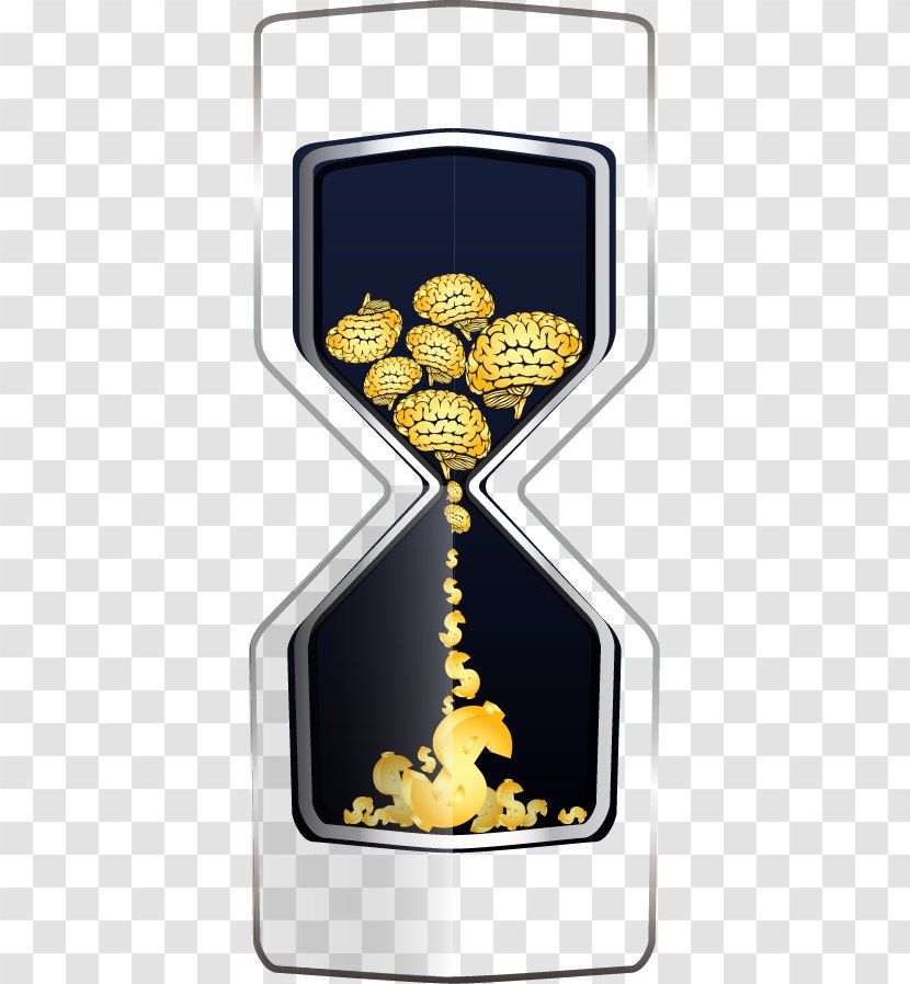 Cartoon - Symbol - Flat Hourglass Money Transparent PNG