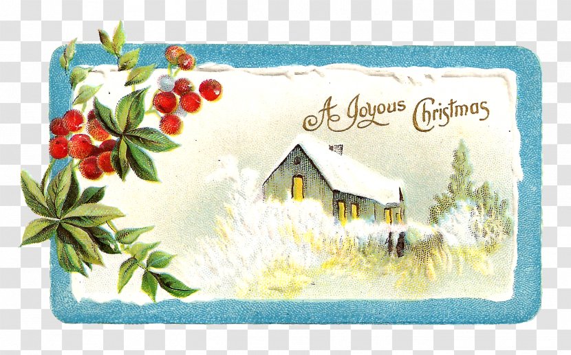 Christmas Label Picture Frames Clip Art - Rectangle - Watercolor Tags Transparent PNG
