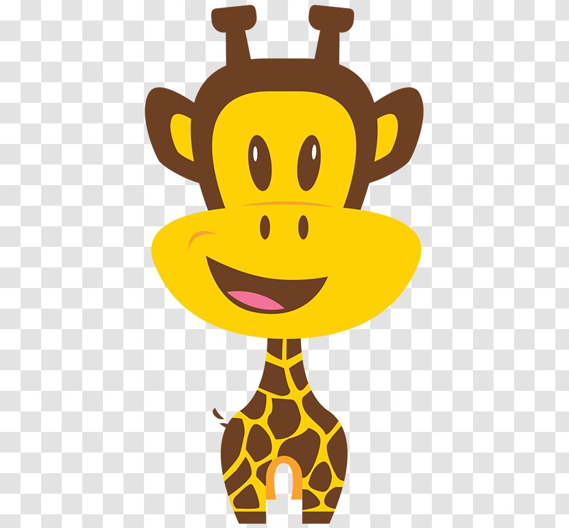 Giraffe Cartoon - Drawing - Smile Wildlife Transparent PNG