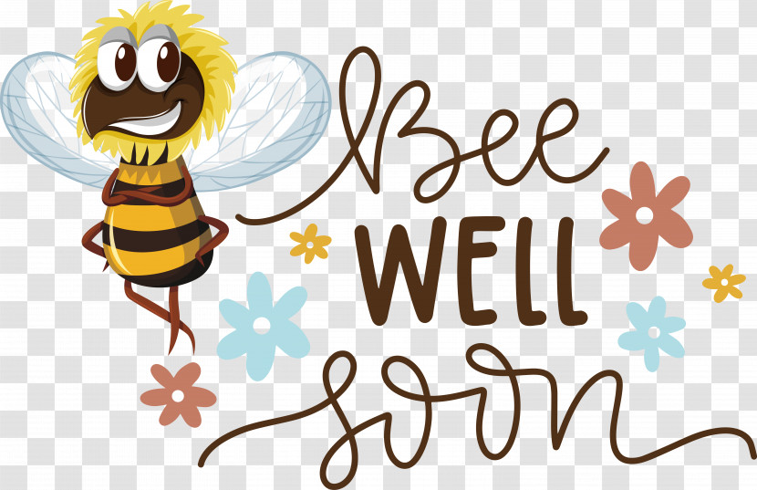 Honey Bee Insects Pollinator Bees Cartoon Transparent PNG