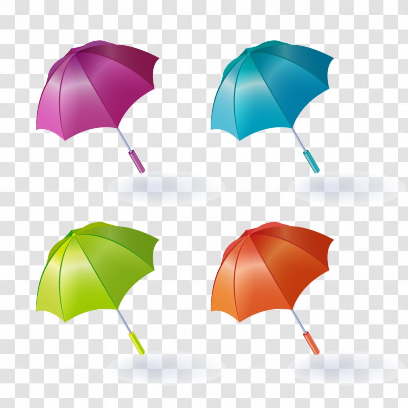 Umbrella Euclidean Vector Drawing - Fashion Accessory - Color Transparent PNG