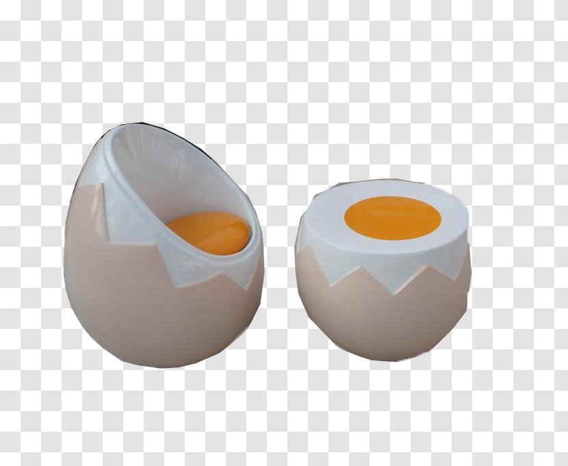 Egg Chair Table - Orange Transparent PNG